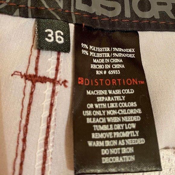 Distortion Mens Tailored Fit Shorts - Picture 8 of 8